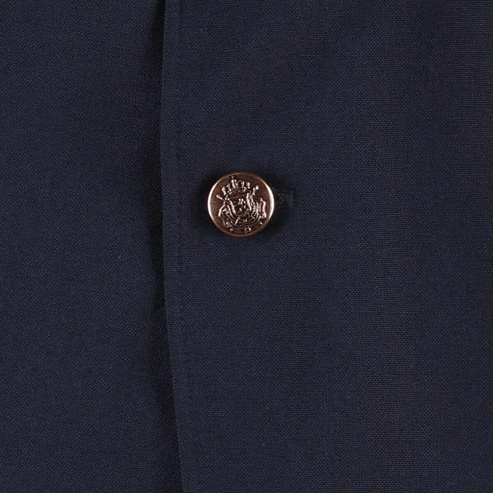 Vintage 1990'S Town Craft Navy Blue Blazer, Tailored Jacket, Made in USA, Men's Size L polyester navy blue type Vintage Second Hand