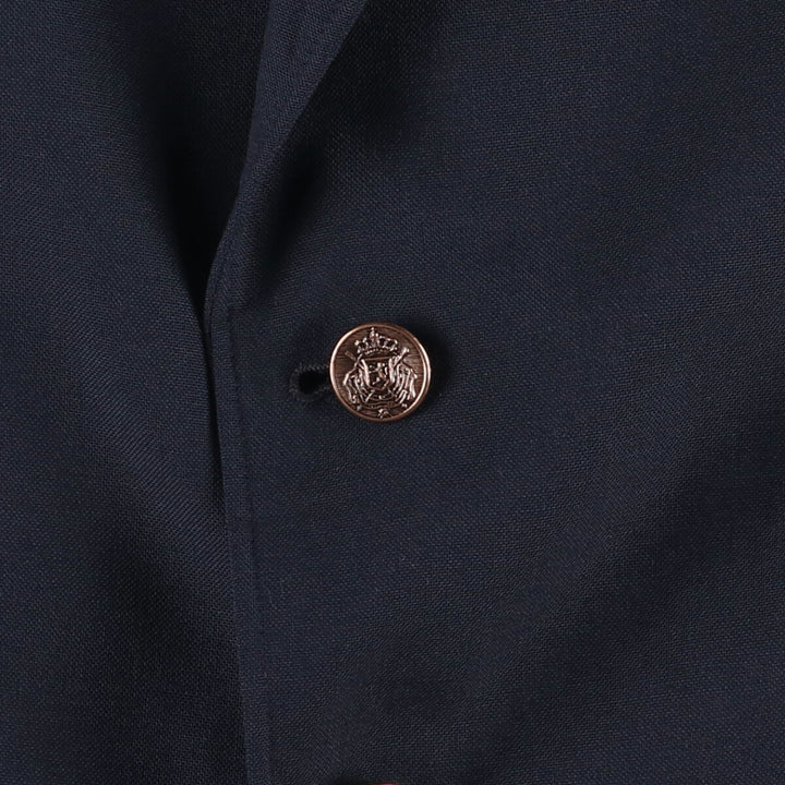 Vintage 1990'S Town Craft Navy Blue Blazer, Tailored Jacket, Made in USA, Men's Size L polyester navy blue type Vintage Second Hand