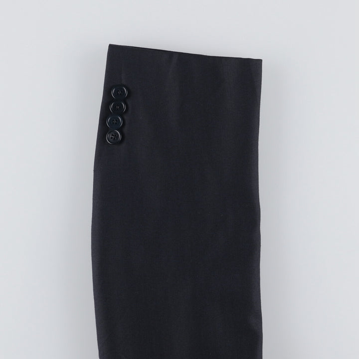 Brooks Brothers 1818 Herringbone Navy Blazer, Made in USA, Size 42 wool navy blue type Vintage Second Hand