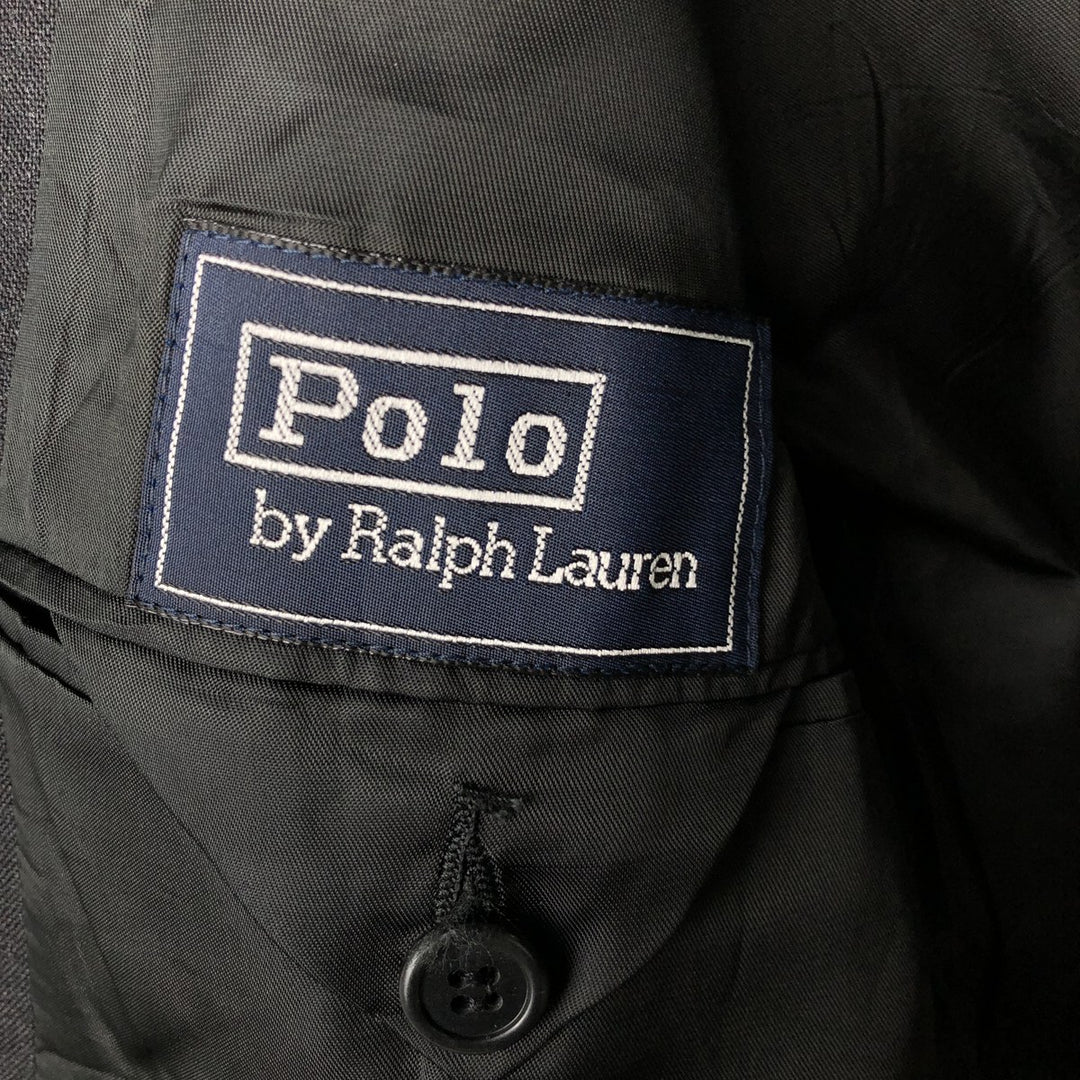 Vintage 1990'S Ralph Lauren POLO by Ralph Lauren wool tailored jacket, made in the USA, size S (men's size). wool Charcoal Vintage Second Hand