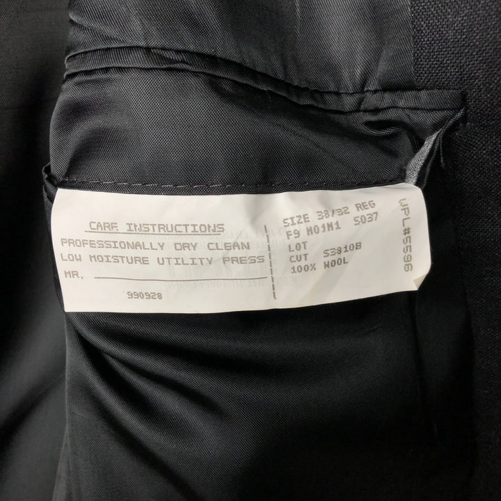 Vintage 1990'S Ralph Lauren POLO by Ralph Lauren wool tailored jacket, made in the USA, size S (men's size). wool Charcoal Vintage Second Hand