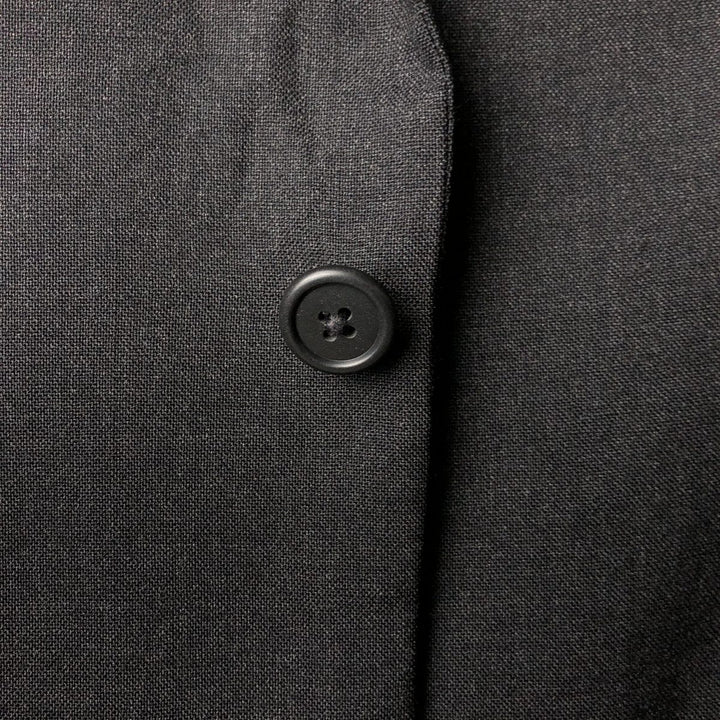 Vintage 1990'S Ralph Lauren POLO by Ralph Lauren wool tailored jacket, made in the USA, size S (men's size). wool Charcoal Vintage Second Hand