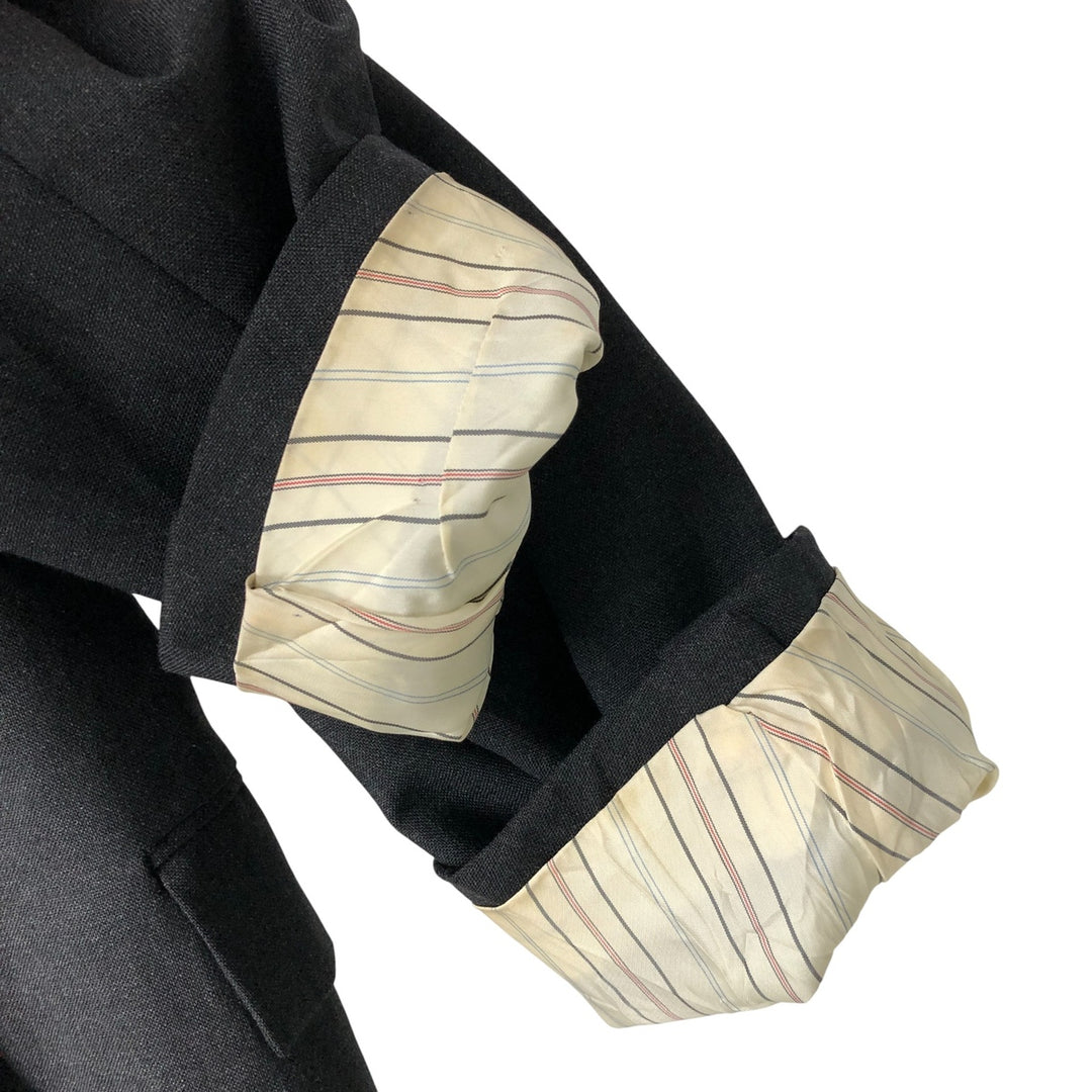 Vintage 1990'S Ralph Lauren POLO by Ralph Lauren wool tailored jacket, made in the USA, size S (men's size). wool Charcoal Vintage Second Hand