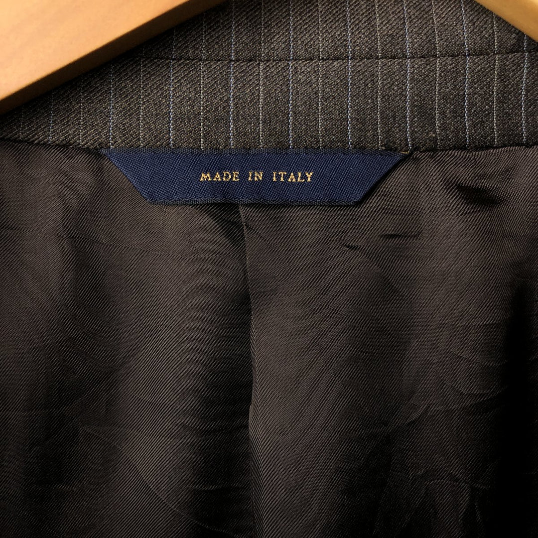 Brooks Brothers 1818 Striped Wool Tailored Jacket, Made in Italy, Men's XL wool brown type Vintage Second Hand