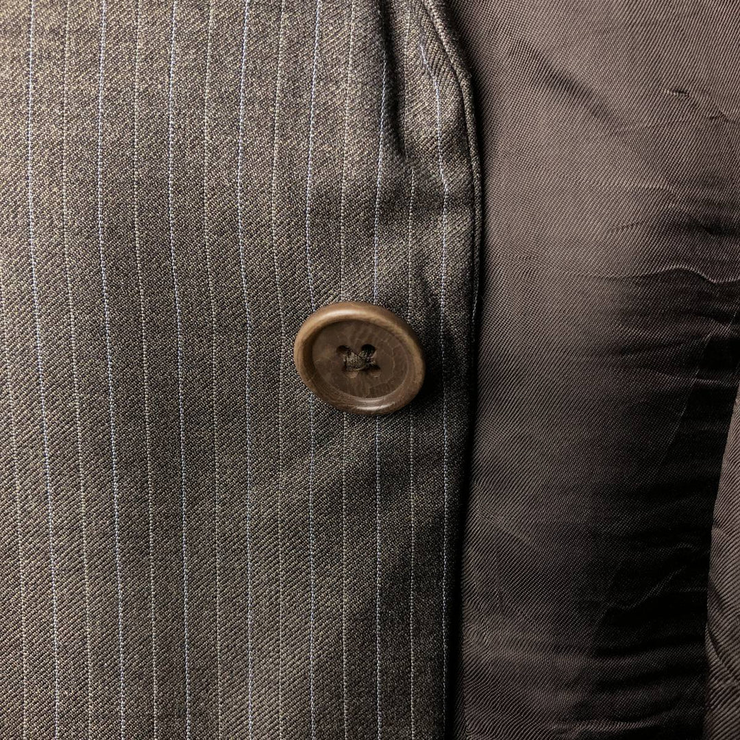 Brooks Brothers 1818 Striped Wool Tailored Jacket, Made in Italy, Men's XL wool brown type Vintage Second Hand
