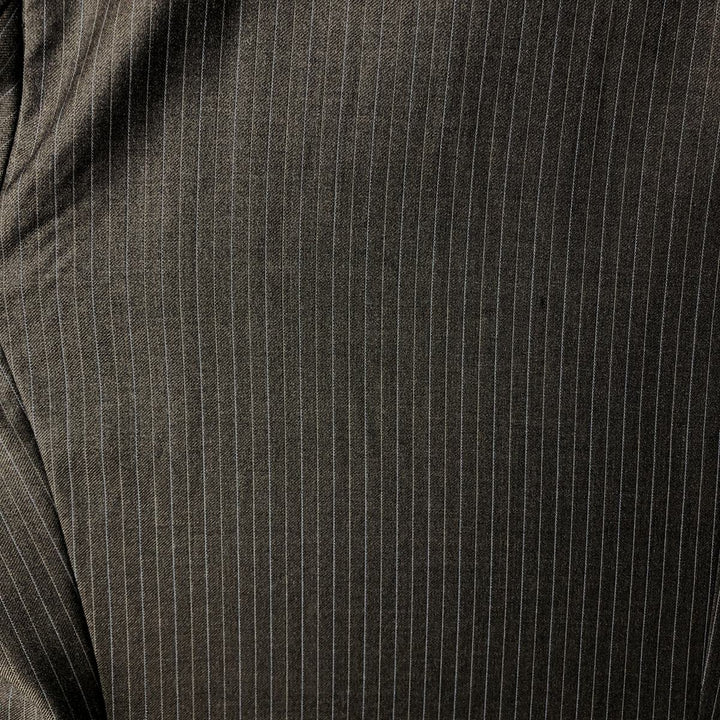 Brooks Brothers 1818 Striped Wool Tailored Jacket, Made in Italy, Men's XL wool brown type Vintage Second Hand