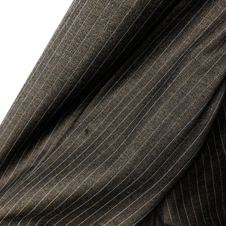 Brooks Brothers 1818 Striped Wool Tailored Jacket, Made in Italy, Men's XL wool brown type Vintage Second Hand