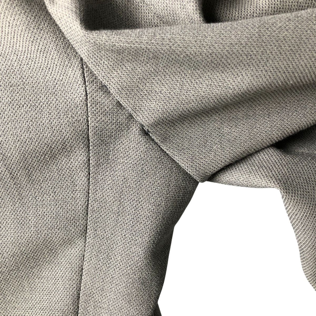 ALEXANDRE double-breasted, peak lapel polyester and wool tailored jacket, made in the UK, men's size XL polyester gray type Vintage Second Hand