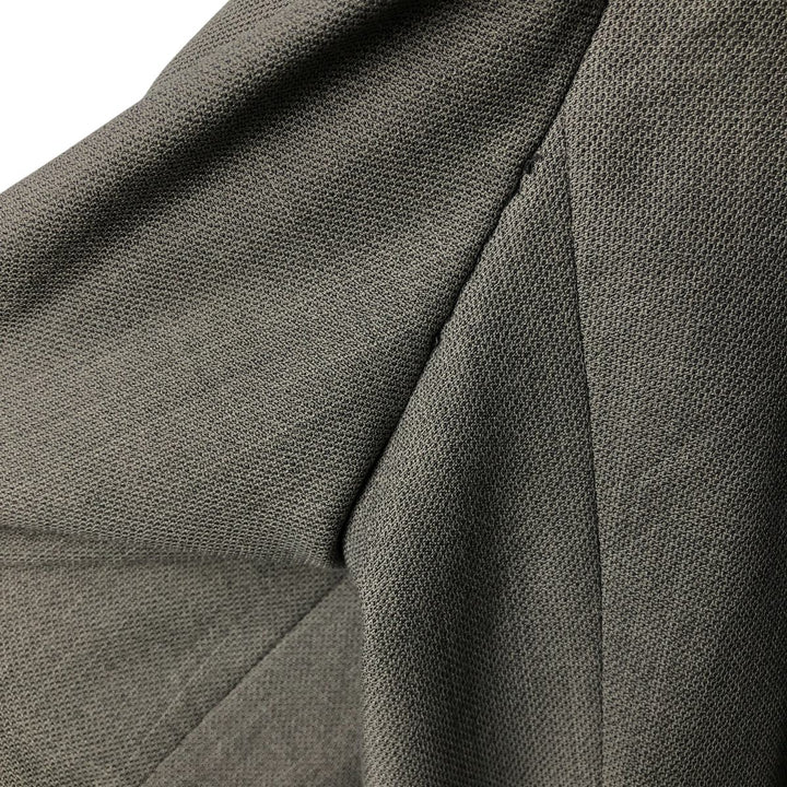 ALEXANDRE double-breasted, peak lapel polyester and wool tailored jacket, made in the UK, men's size XL polyester gray type Vintage Second Hand