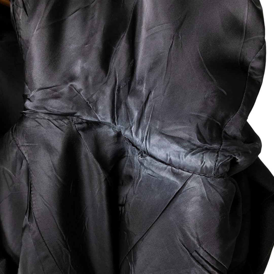 GIEVES and HAWKES Bespoke Striped Wool Tailored Jacket, Made in USA, Men's Size L wool navy blue type Vintage Second Hand