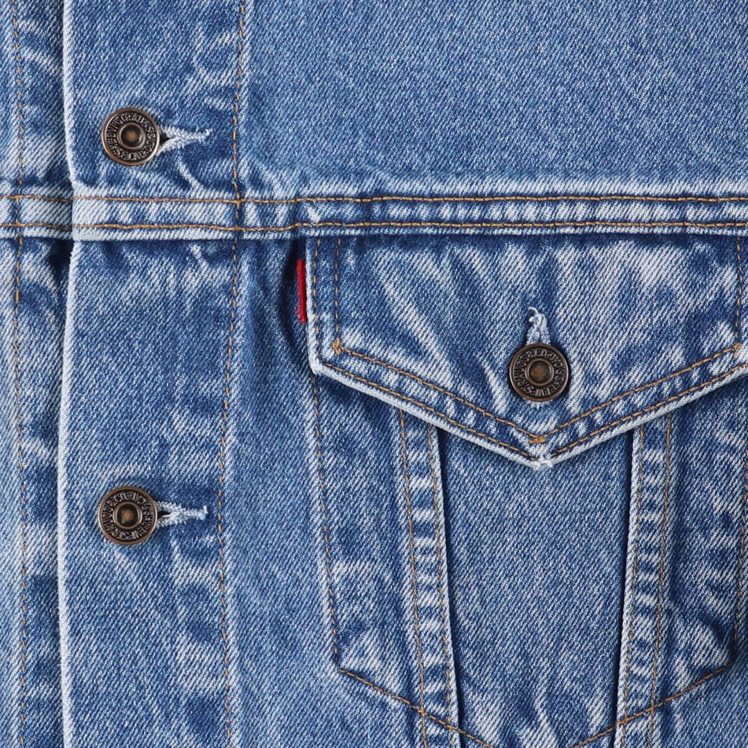 90'S Levi's 70503-0216 denim jacket, denim jacket, men's size L, vintage cotton blue type Vintage Second Hand
