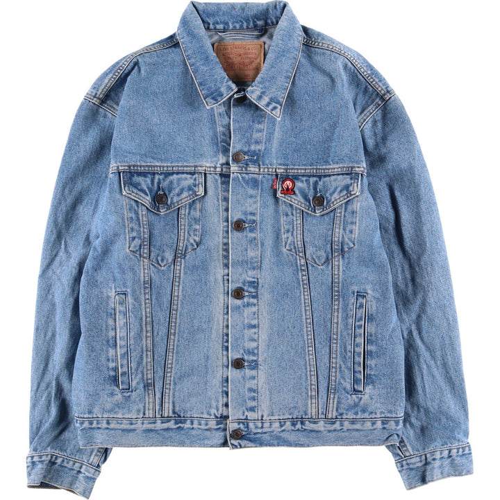 90'S Levi's 70503-0216 Euro Model Denim Jacket, Men's XL, Vintage cotton blue type Vintage Second Hand
