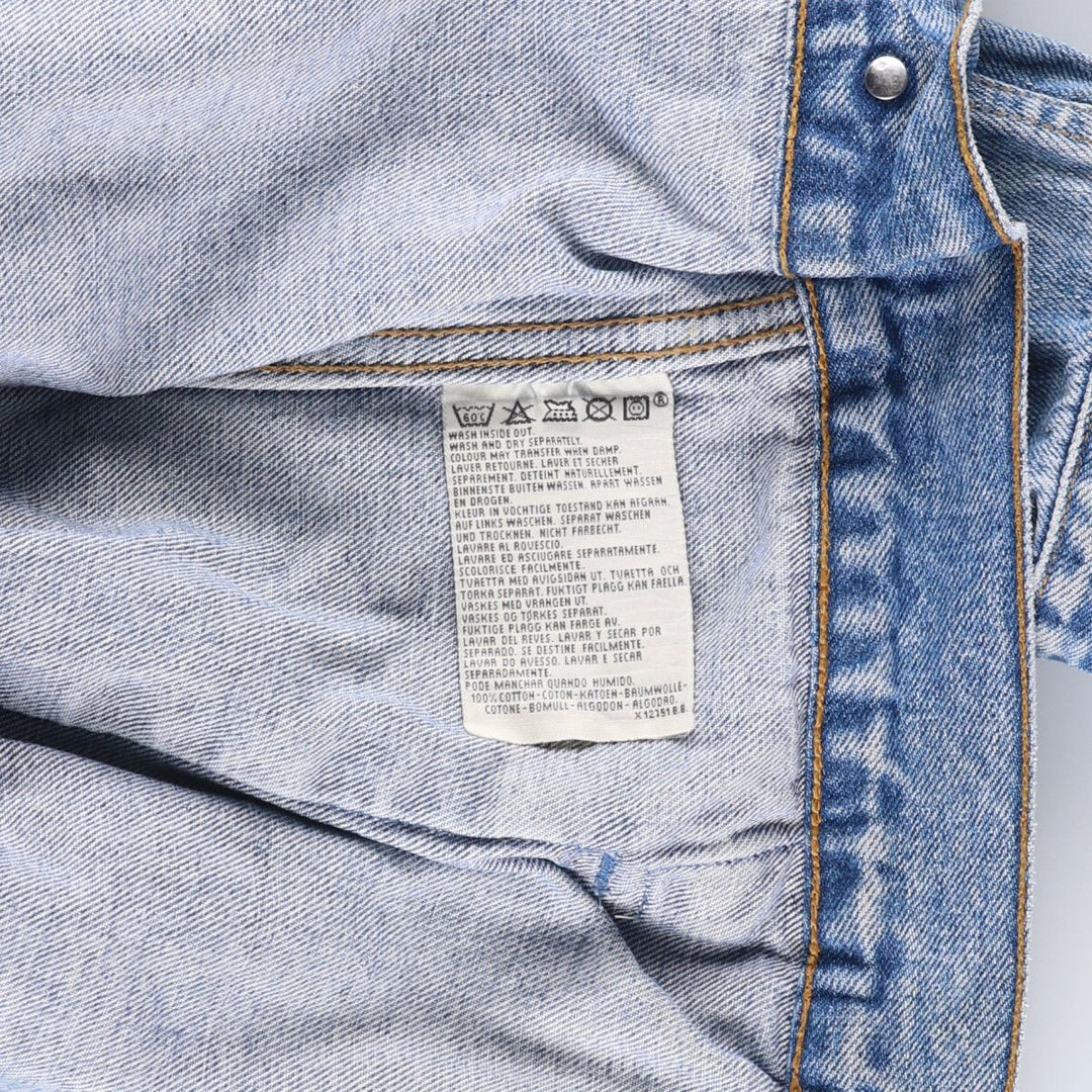 90'S Levi's 70503-0216 Euro Model Denim Jacket, Men's XL, Vintage cotton blue type Vintage Second Hand