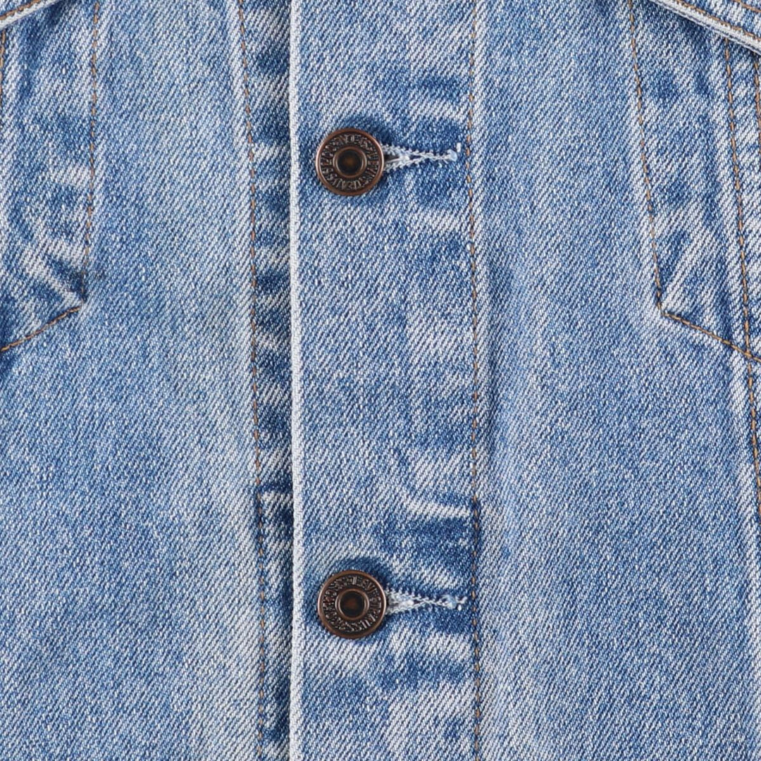 90'S Levi's 70503-0216 Euro Model Denim Jacket, Men's XL, Vintage cotton blue type Vintage Second Hand