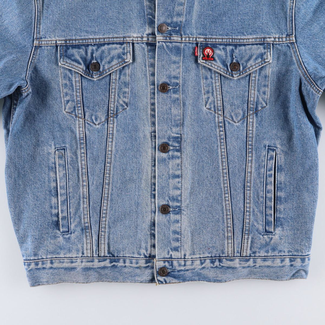 90'S Levi's 70503-0216 Euro Model Denim Jacket, Men's XL, Vintage cotton blue type Vintage Second Hand