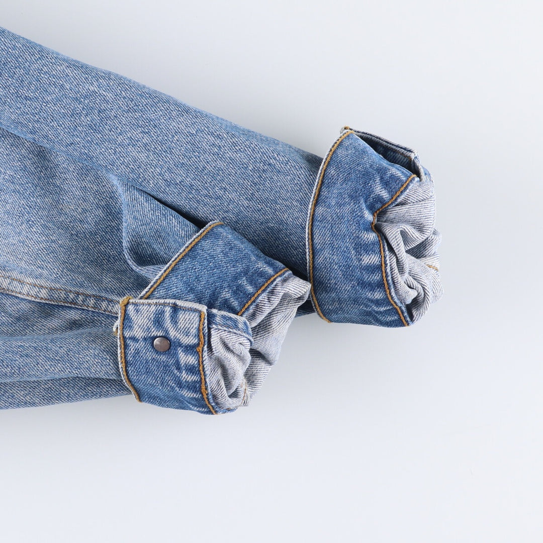 90'S Levi's 70503-0216 Euro Model Denim Jacket, Men's XL, Vintage cotton blue type Vintage Second Hand