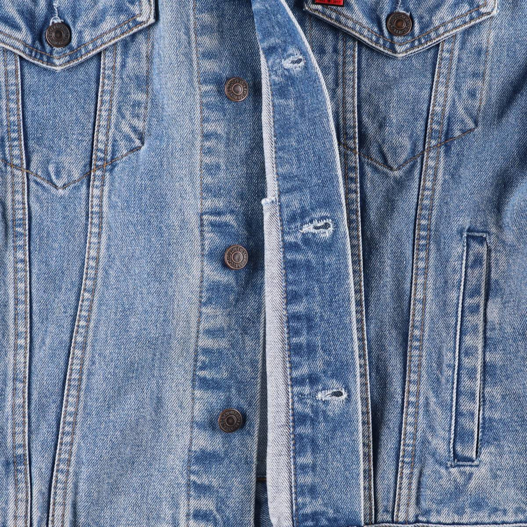 90'S Levi's 70503-0216 Euro Model Denim Jacket, Men's XL, Vintage cotton blue type Vintage Second Hand