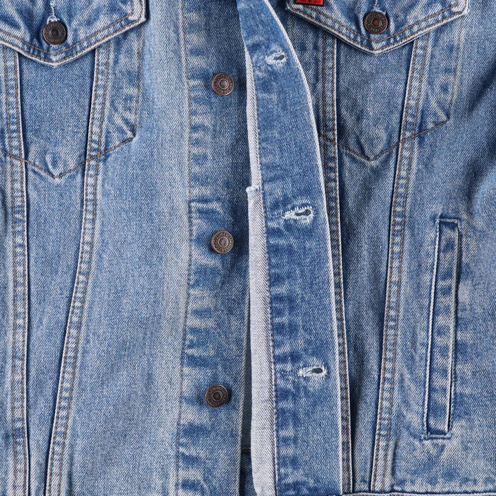 90'S Levi's 70503-0216 Euro Model Denim Jacket, Men's XL, Vintage cotton blue type Vintage Second Hand