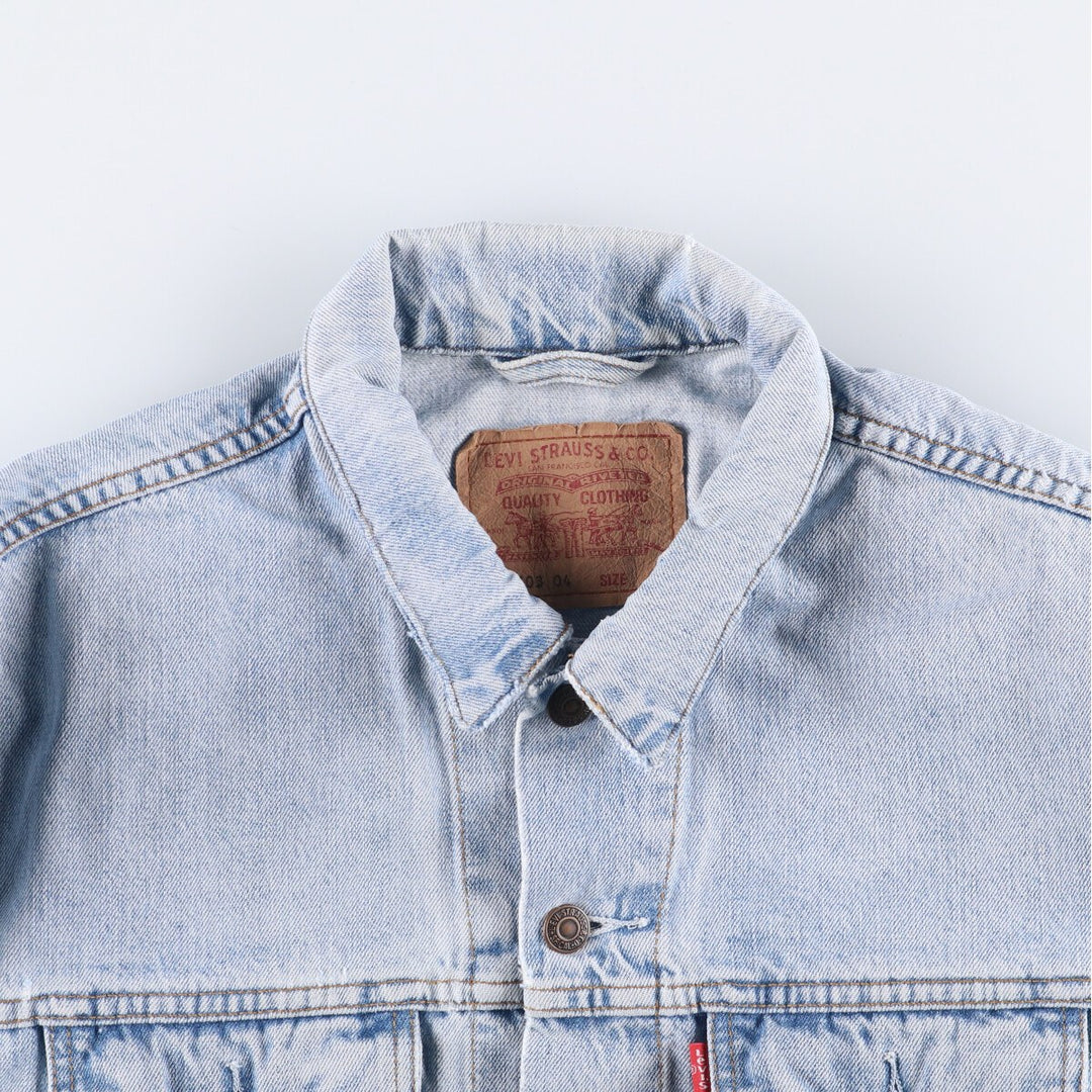 90'S Levi's 70503-0482 denim jacket, denim jacket, men's size L, vintage cotton blue type Vintage Second Hand