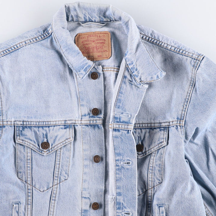 90'S Levi's 70503-0482 denim jacket, denim jacket, men's size L, vintage cotton blue type Vintage Second Hand