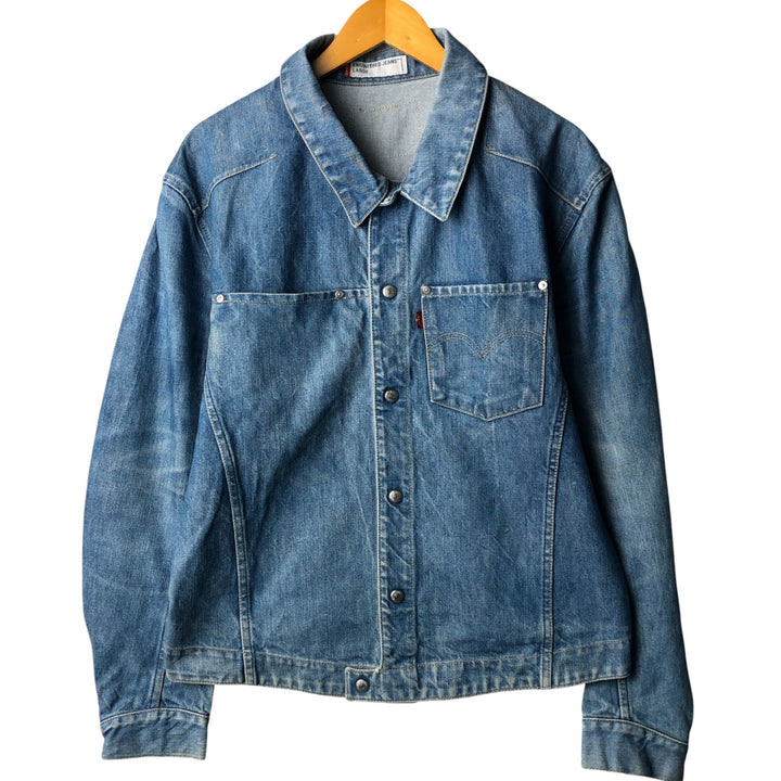 2000'S Levi's Engineered Euro Model 70100-0835 draped denim jacket, men's size L cotton blue type Vintage Second Hand