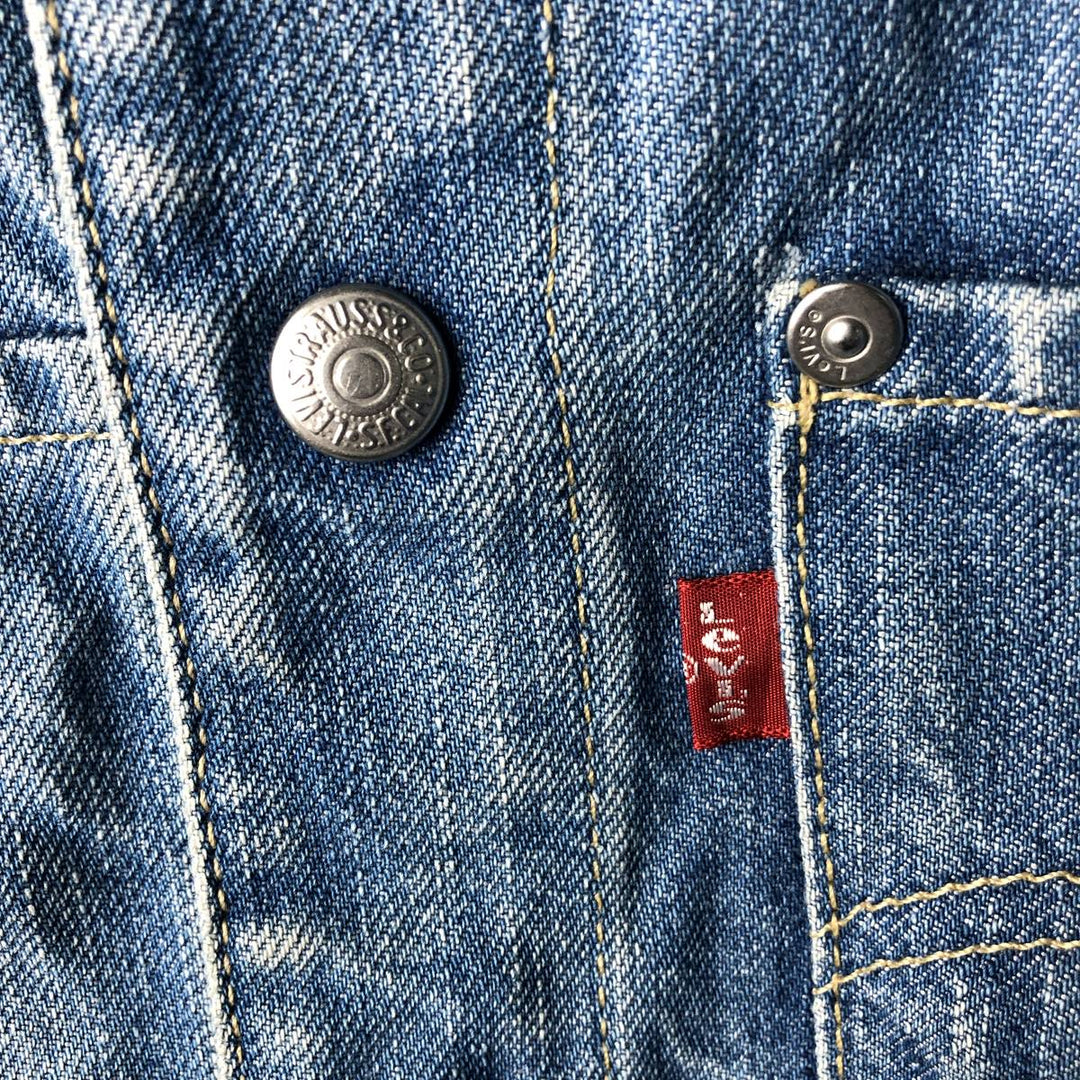 2000'S Levi's Engineered Euro Model 70100-0835 draped denim jacket, men's size L cotton blue type Vintage Second Hand