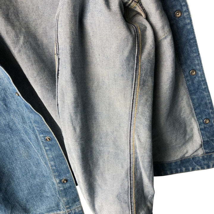 2000'S Levi's Engineered Euro Model 70100-0835 draped denim jacket, men's size L cotton blue type Vintage Second Hand