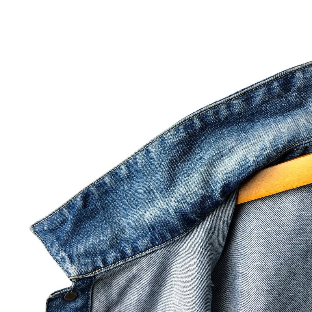 2000'S Levi's Engineered Euro Model 70100-0835 draped denim jacket, men's size L cotton blue type Vintage Second Hand
