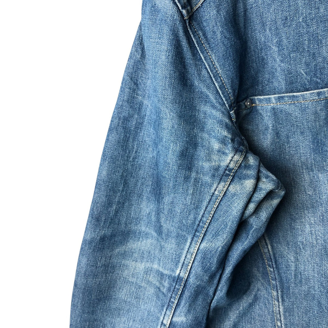 2000'S Levi's Engineered Euro Model 70100-0835 draped denim jacket, men's size L cotton blue type Vintage Second Hand