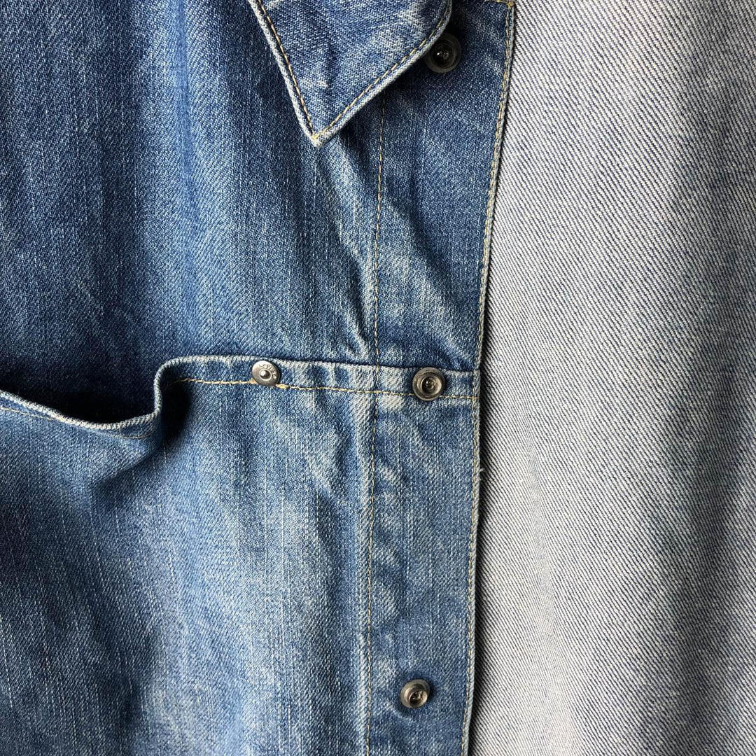 2000'S Levi's Engineered Euro Model 70100-0835 draped denim jacket, men's size L cotton blue type Vintage Second Hand