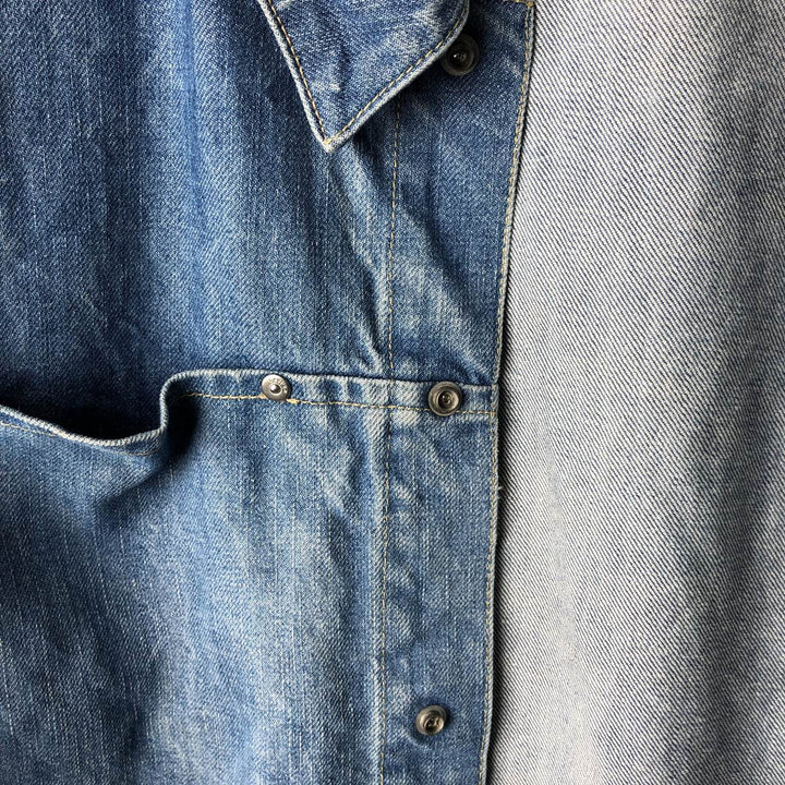 2000'S Levi's Engineered Euro Model 70100-0835 draped denim jacket, men's size L cotton blue type Vintage Second Hand