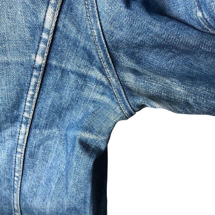 2000'S Levi's Engineered Euro Model 70100-0835 draped denim jacket, men's size L cotton blue type Vintage Second Hand