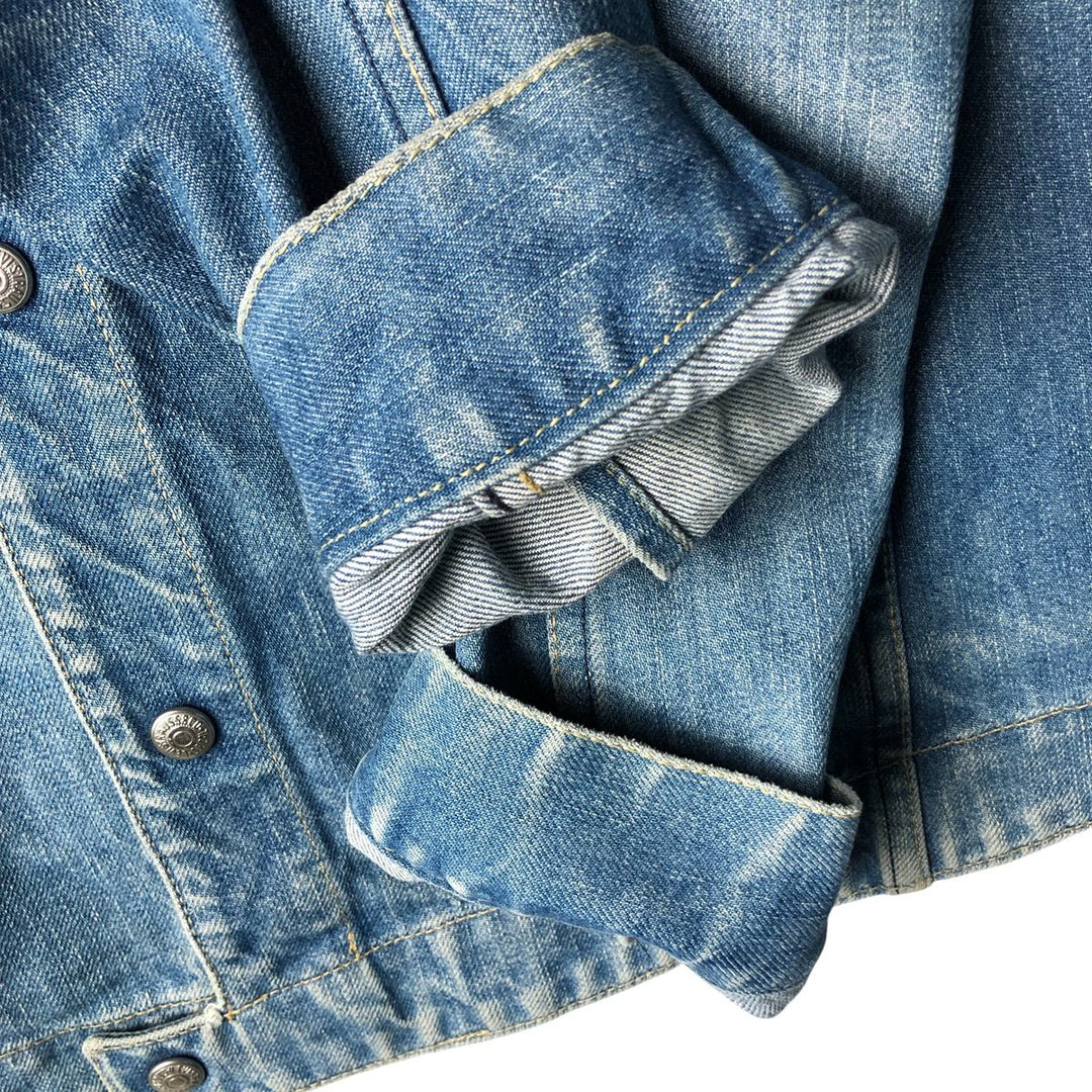 2000'S Levi's Engineered Euro Model 70100-0835 draped denim jacket, men's size L cotton blue type Vintage Second Hand