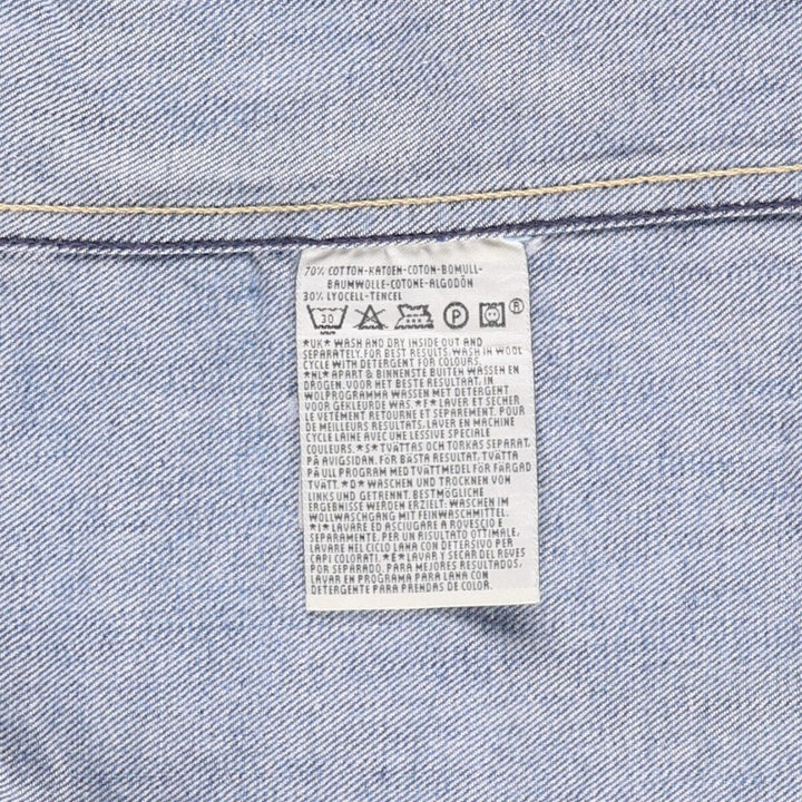Levi's ENGINEERED 70100-0843 Euro Model Draped Denim Jacket, Men's Size L cotton blue type Vintage Second Hand