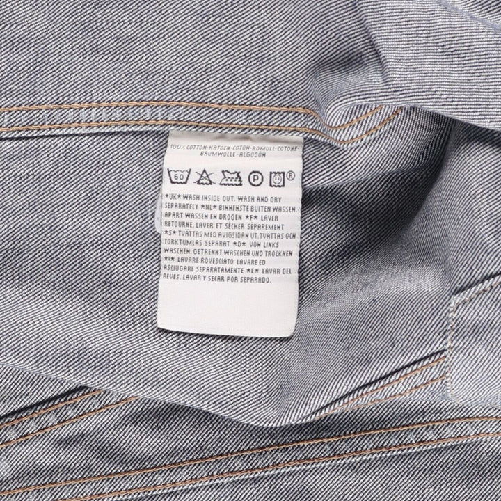 2000'S Levi's 70500-0401 Euro Model Denim Jacket, Men's Size L cotton blue type Vintage Second Hand