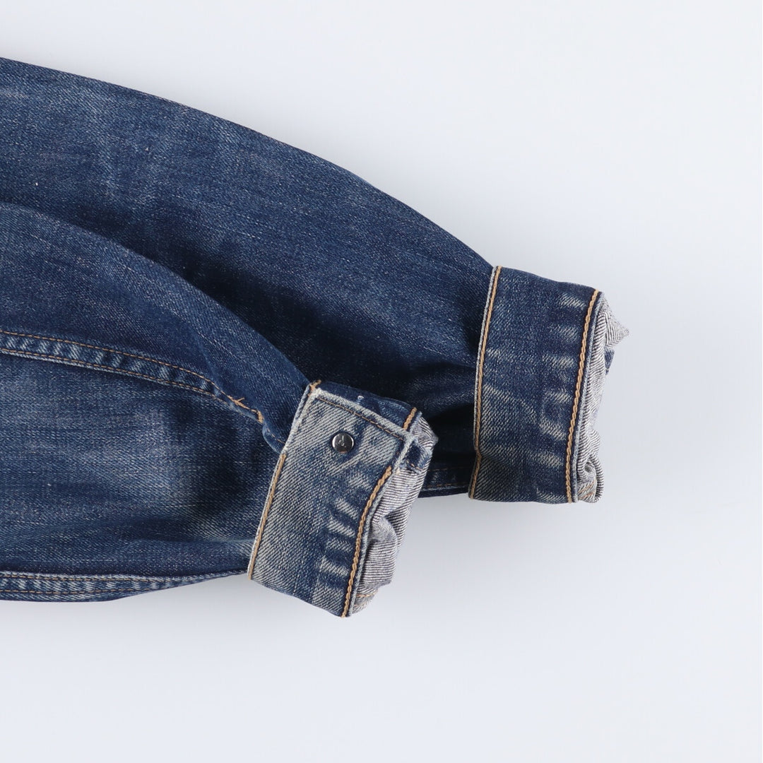 2000'S Levi's 70500-0401 Euro Model Denim Jacket, Men's Size L cotton blue type Vintage Second Hand