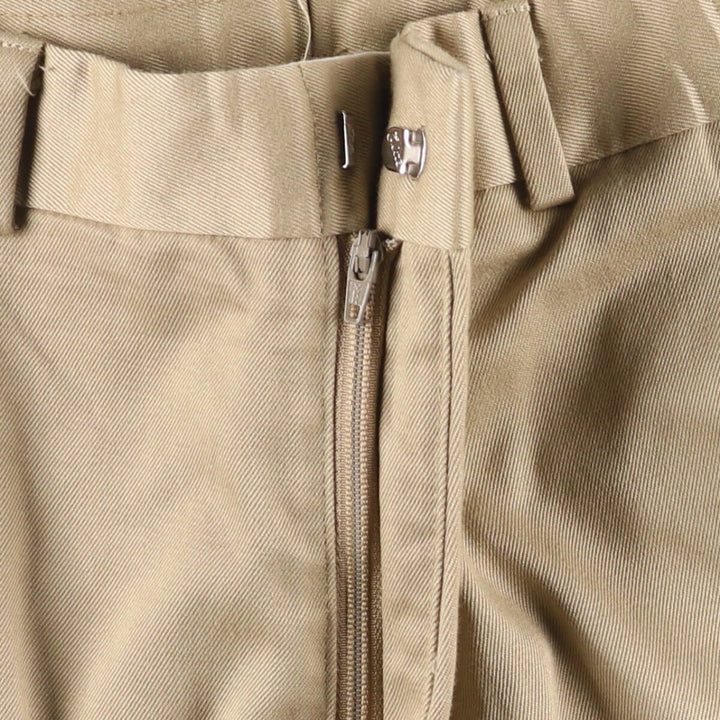 2000'S LANDS' END Wide Leg Slacks, Made in USA, Men's Size W33 polyester Beige type Vintage Second Hand