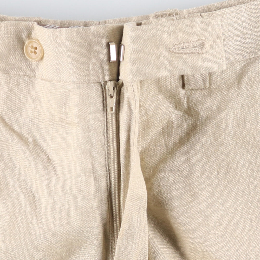 2000s~ Calvin Klein linen pants slacks men's size W31 linen Beige type Vintage Second Hand
