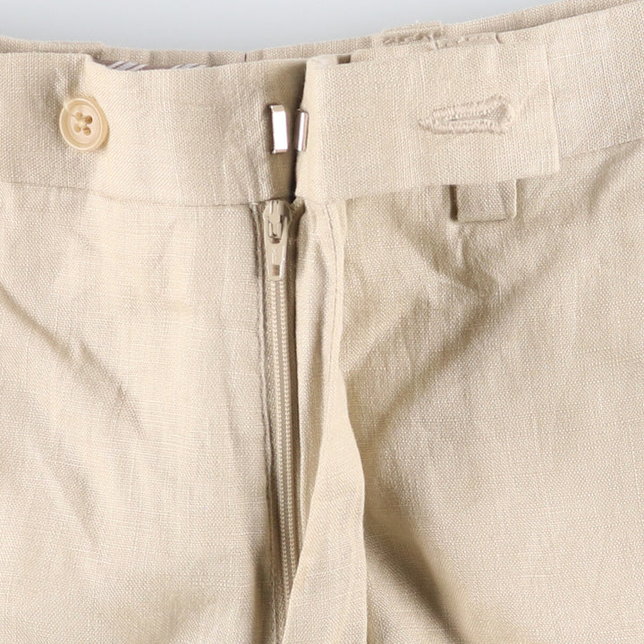 2000s~ Calvin Klein linen pants slacks men's size W31 linen Beige type Vintage Second Hand