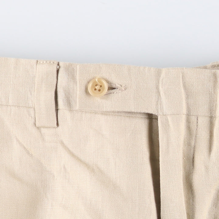 2000s~ Calvin Klein linen pants slacks men's size W31 linen Beige type Vintage Second Hand