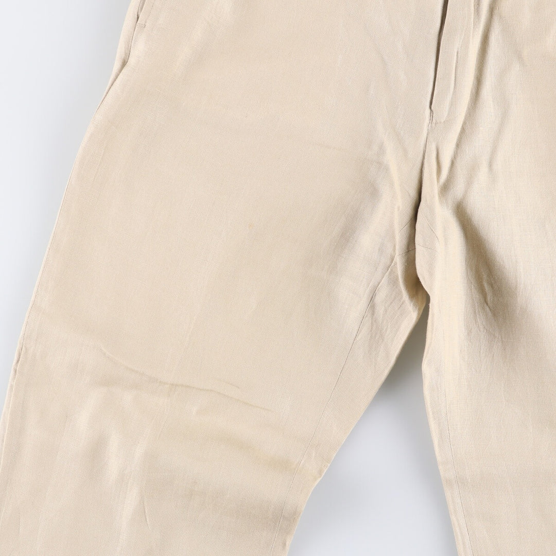 2000s~ Calvin Klein linen pants slacks men's size W31 linen Beige type Vintage Second Hand