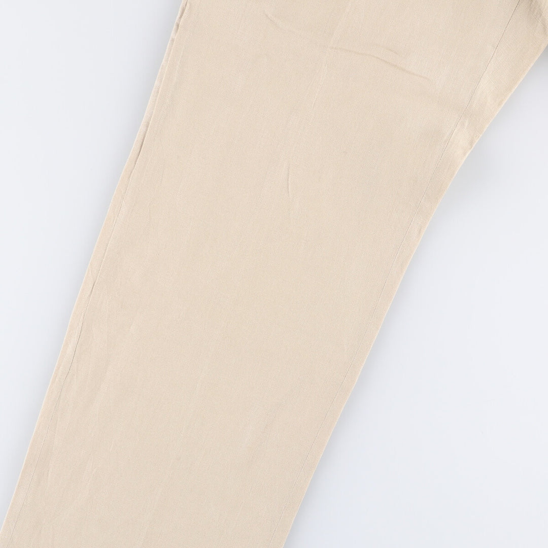 2000s~ Calvin Klein linen pants slacks men's size W31 linen Beige type Vintage Second Hand