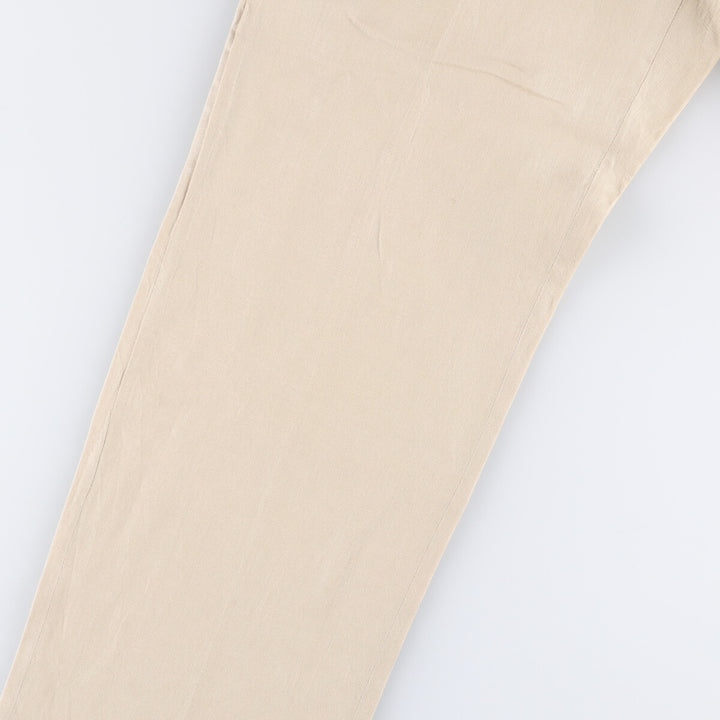 2000s~ Calvin Klein linen pants slacks men's size W31 linen Beige type Vintage Second Hand