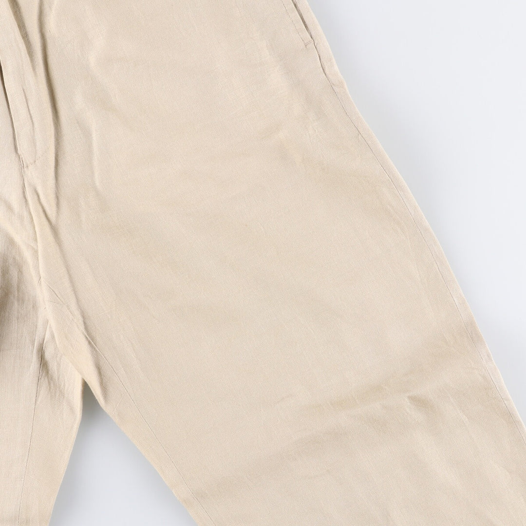 2000s~ Calvin Klein linen pants slacks men's size W31 linen Beige type Vintage Second Hand