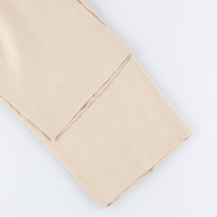 2000s~ Calvin Klein linen pants slacks men's size W31 linen Beige type Vintage Second Hand