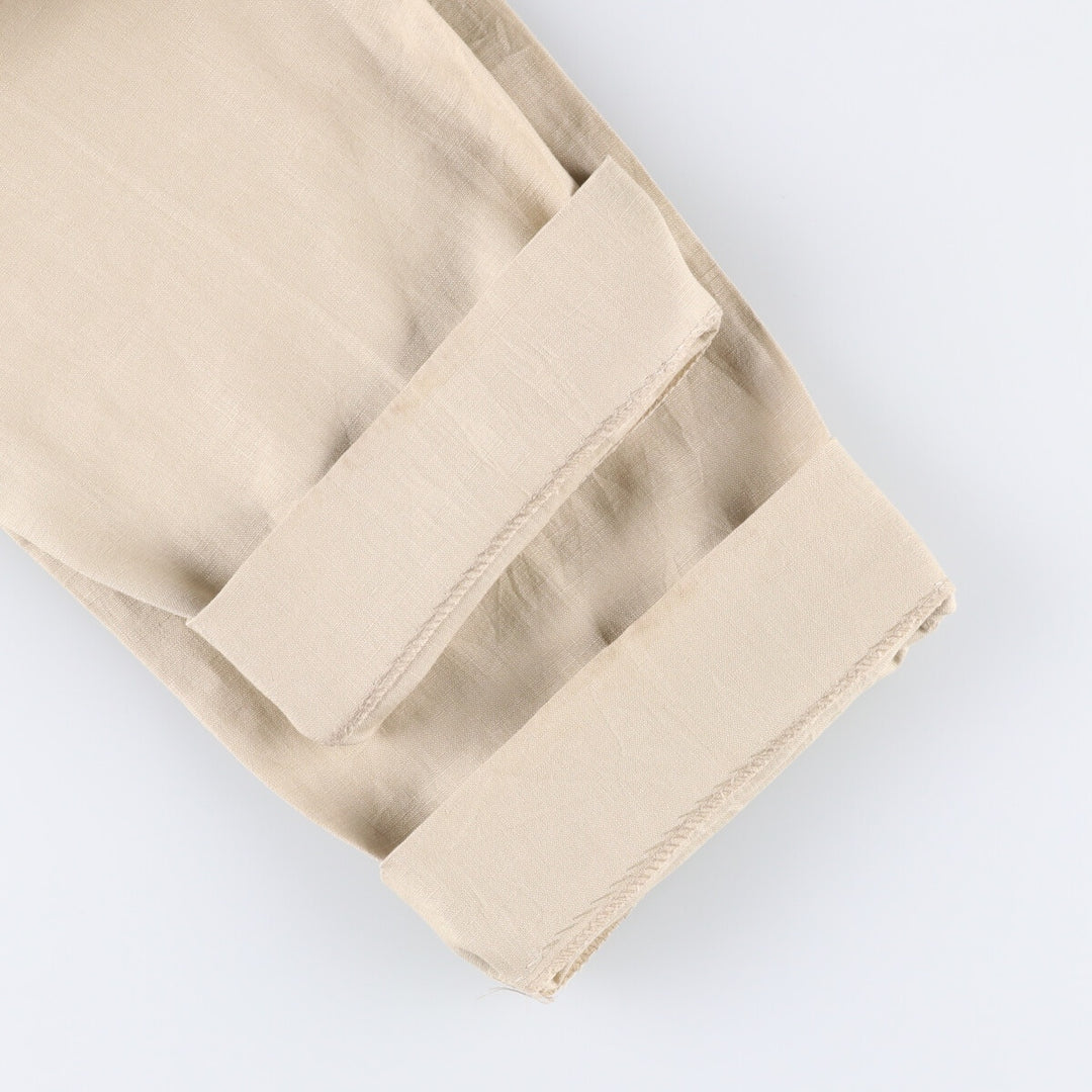 2000s~ Calvin Klein linen pants slacks men's size W31 linen Beige type Vintage Second Hand