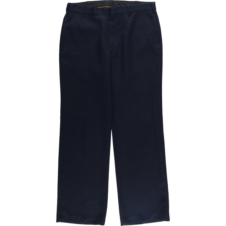 Vintage 70s-80'S JCPenney Men's Slacks, Size W34 unclear navy blue type Vintage Second Hand