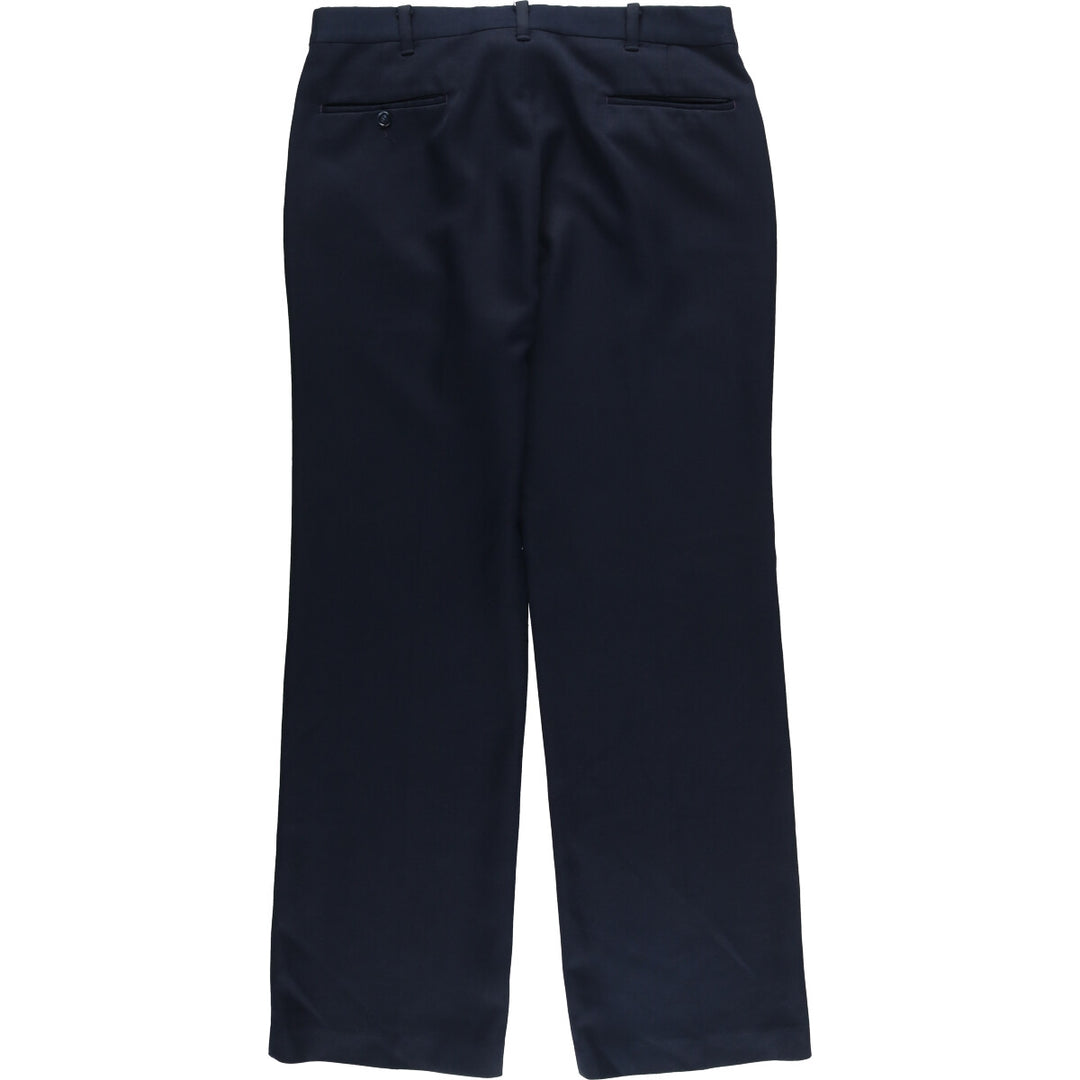 Vintage 70s-80'S JCPenney Men's Slacks, Size W34 unclear navy blue type Vintage Second Hand