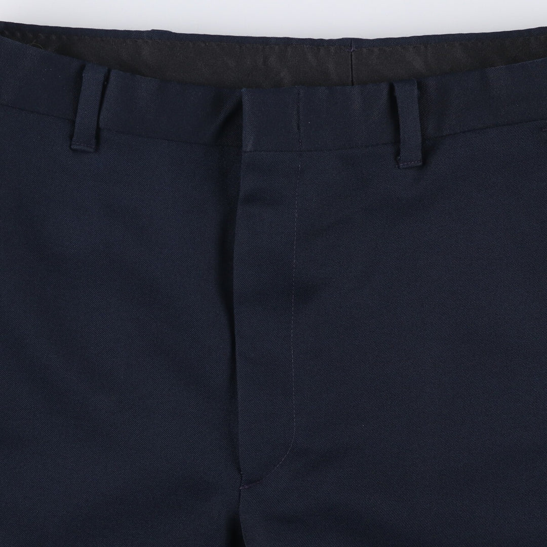 Vintage 70s-80'S JCPenney Men's Slacks, Size W34 unclear navy blue type Vintage Second Hand
