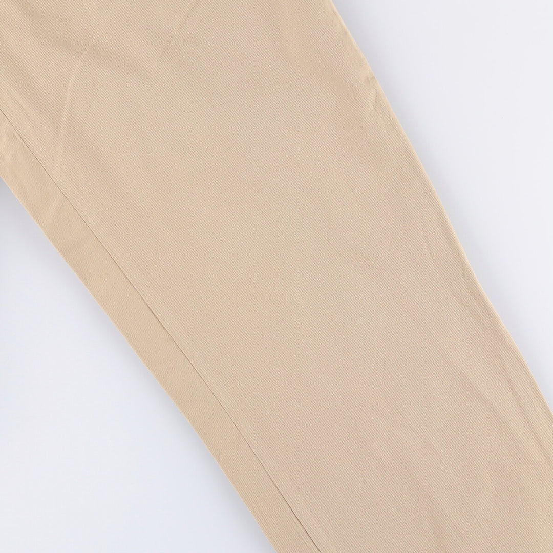 Ralph Lauren POLO by Ralph Lauren Two-pleat cotton slacks pants for men, size W34 cotton Beige type Vintage Second Hand